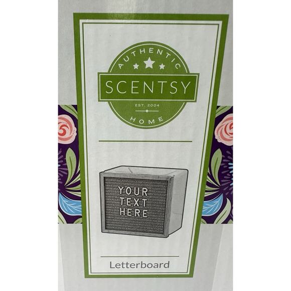 Scentsy Warmer Letterboard Retired New in Original Box *No Instructions* - Picture 1 of 9